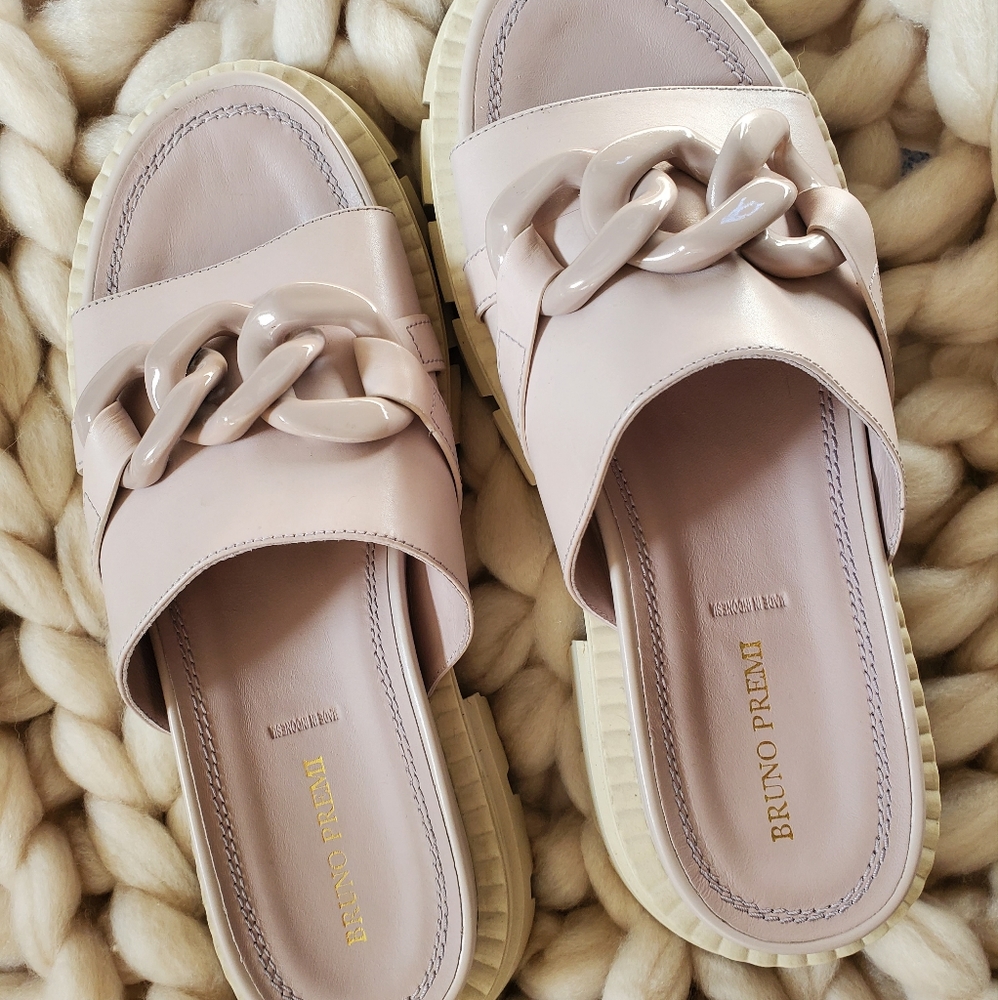 Lilac Bruno Premi Platform Slides size 40